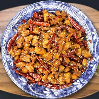 Ma-La Dried Peppers Chicken