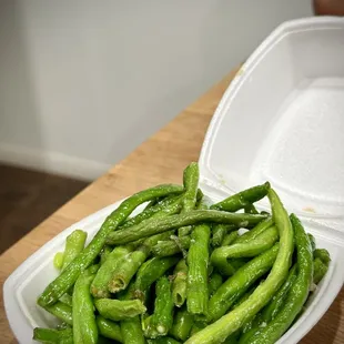 Stir fried string beans. (So good!)