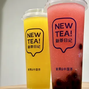 Pineapple n strawberry slushies