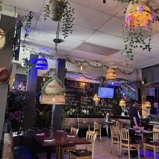 the interior of a restaurant