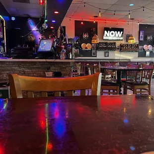 the inside of a restaurant