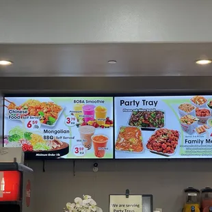menu, donuts