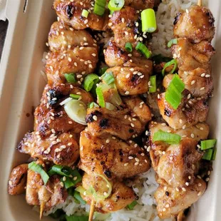 Chicken skewers