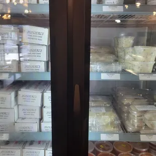 Tons of frozen sandwiches, nicely labeled