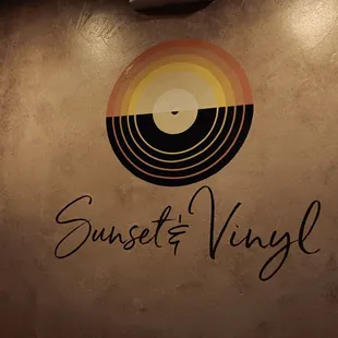 Sign at the top of the stairs