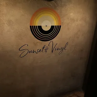 a vinyl record on a wall