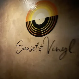 the name of a record on a wall