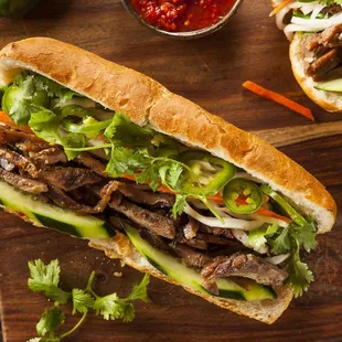 Premium Beef Steak Bánh mì