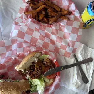 Blackened shrimp BLT