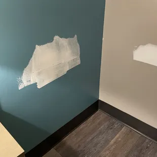 Drywall patches everywhere