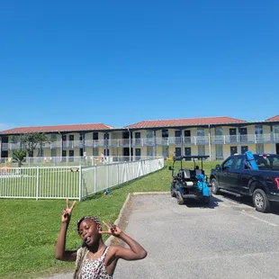 One of my children(Beautifull) in front of the lodging area