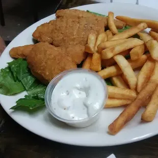 chicken tenders appetizer is a generous portion