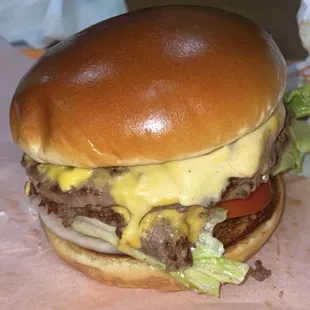 Double cheeseburger.  LTO and moon sauce