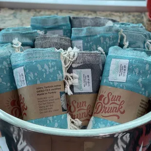 Sun drunk Turkish towels