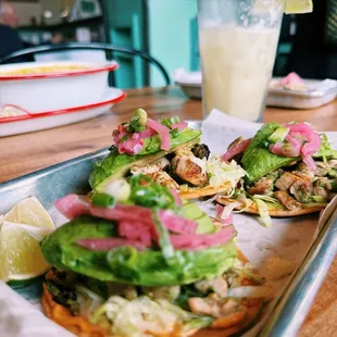 Chicken Tostadas