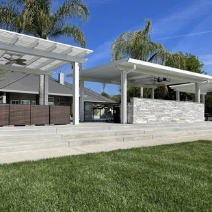 Outdoor cement stairs