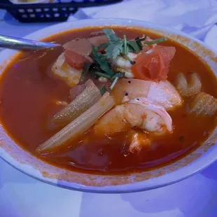 Mixed Soup ( Fish &amp; Shrimp )