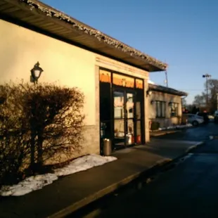 the outside of the building