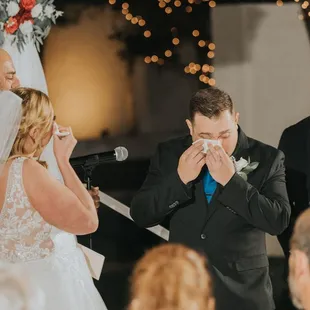 Vows are tough to get through. Bring the tissues!