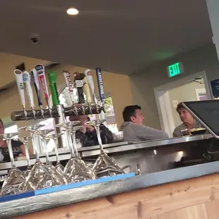 Bar from dinning room this place is an open setting feel and flow