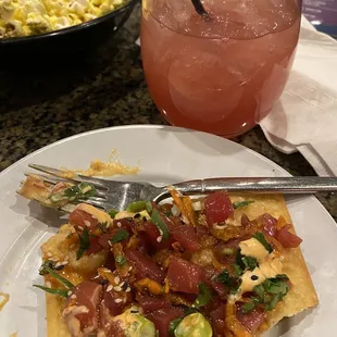 Ahi Wonton Nachos