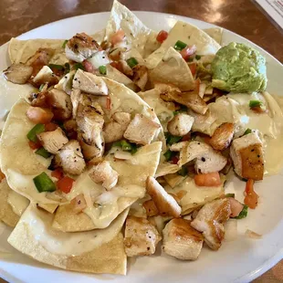 Nachos with excellent chicken