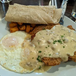Country Fried Steak & Eggs
