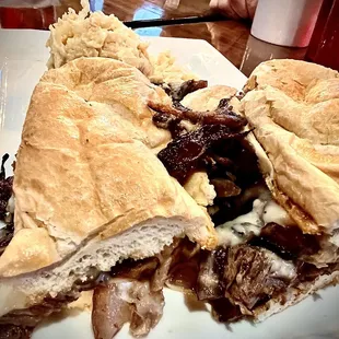 Smothered Prime Sandwich w/Cheesy Hashbrowns