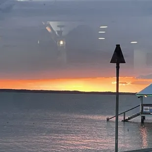 The sunset.