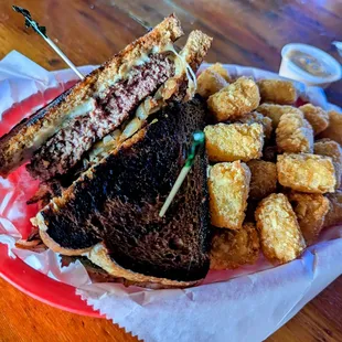Patty melt. Little toasty, but so good!