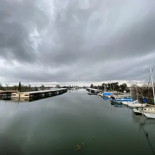 Arial View from Bridge