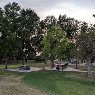 Picnic tables