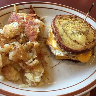 Very good French toast egg sandwich