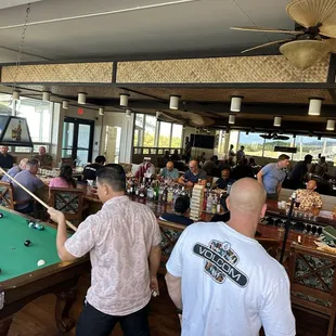 The pool table is extremely worn out and lopsided but we still enjoyed drinks and had a laugh watching the balls roll awkwardly