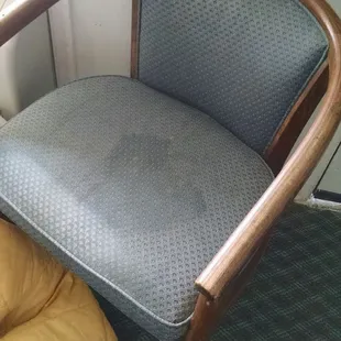 One of the chairs in our room