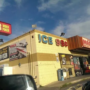 the outside of the building