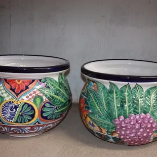 Cool new Talavera mexican pots...new Shipment!
