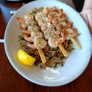 Citrus shrimp skewers