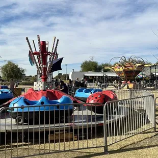 a carnival ride at a fair