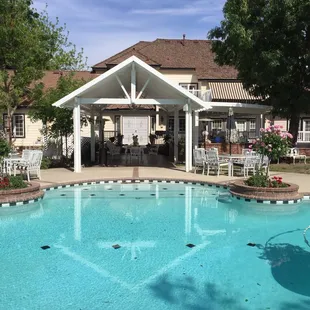 Tore down existing wood structure and redid with four seasons patio same design but in aluminum.