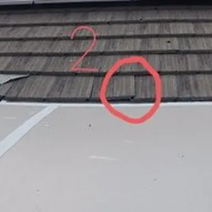 The areas that need to be fixed