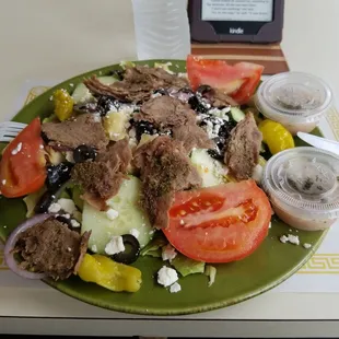 Yummy Mediterranean salad. My new go-to salad