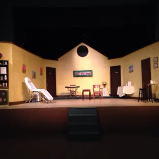 The set for Act II.