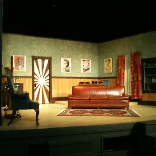 Tonight it's Moonlight &amp; Magnolias. This is the set in the Arts Center at Dunham.