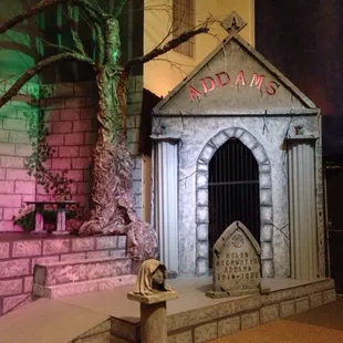 The Addams Family set at Dunham.
