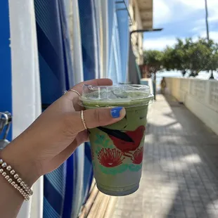 Matcha Latte with Coconut Cold Foam