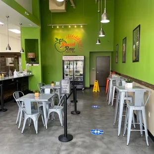 the interior of the restaurant