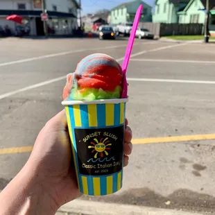 Cry Baby flavored Italian ice
