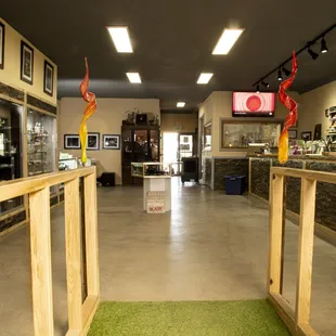 Entry way into shop