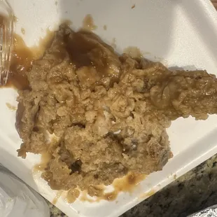 All skin, fat and nasty can gravy !